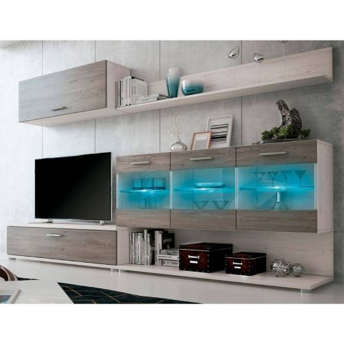 Mobiliário de sala de estar modelo ZAFIRO de 250cm em diferentes cores