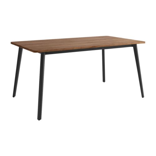 Mesa de jantar Kamba 160 cm estrutura preta BOGAL CNG053N Java