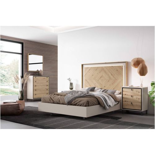 Quarto Duplo Completo K2 cor Amazonas e Coco Cinzento