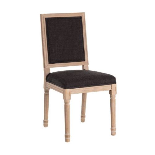 Cadeira de Jantar de Madeira cor Preto