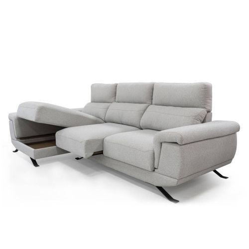 Sofá Chaise Longue Esquerdo com Peito e Assentos Deslizantes DIMAR
