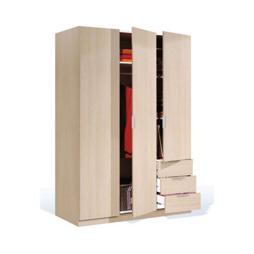 Armário em melamina com 3 portas e 3 gavetas LCX323R