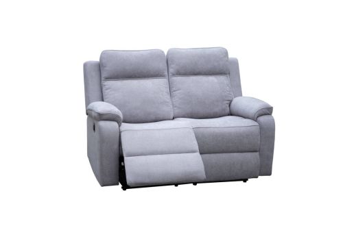 Sofá Relax Elétrico PANDORA 2 Lugares de Tecido Cinzento