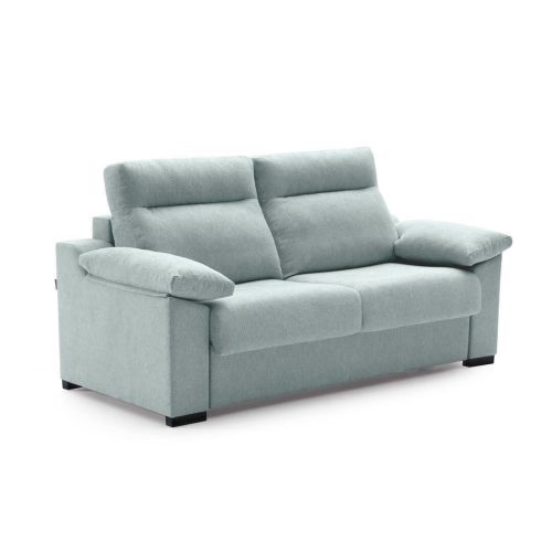 Sofá Cama Italiano de 3 Lugares com Estofos em Tecido e Colchão de 18 cm TARANCÓN
