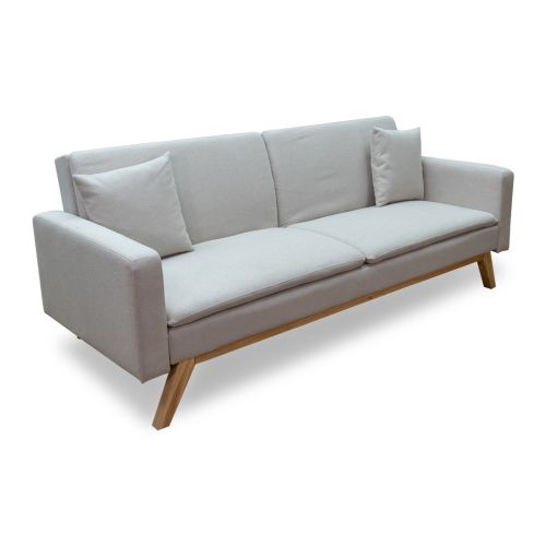 Sofá Cama Clic-Clac ELVIS 210 cm em Tecido com Almofadas Decorativas