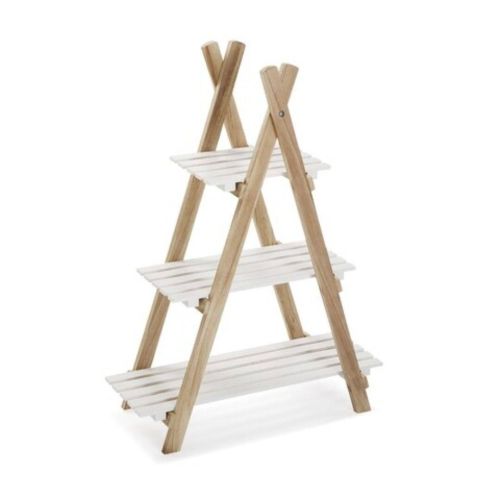 Móvel Casa de Banho com 3 Estantes em Madeira