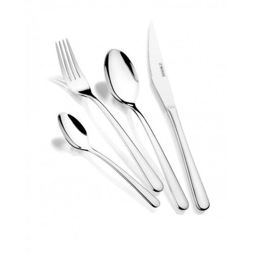 Talheres Inox para 6 pessoas com faca para carne modelo PISA da Monix