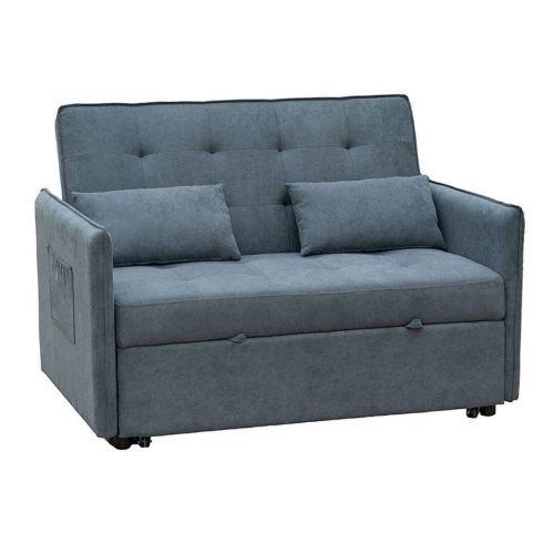 Sofá Cama de 2 Lugares BILBAO em Tecido