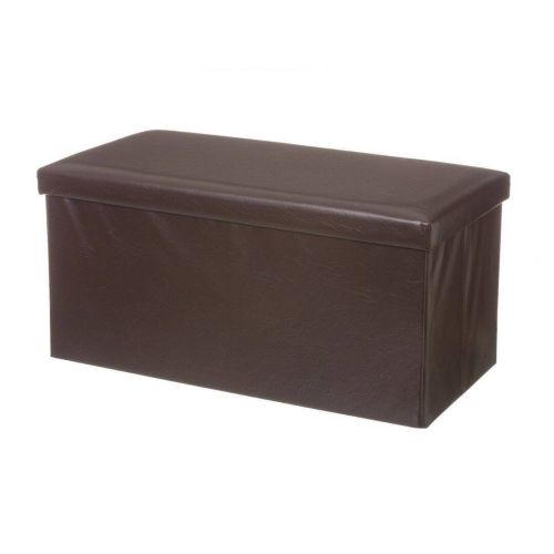 Puff Desmontável Chocolate 76x38 cm com Tampa