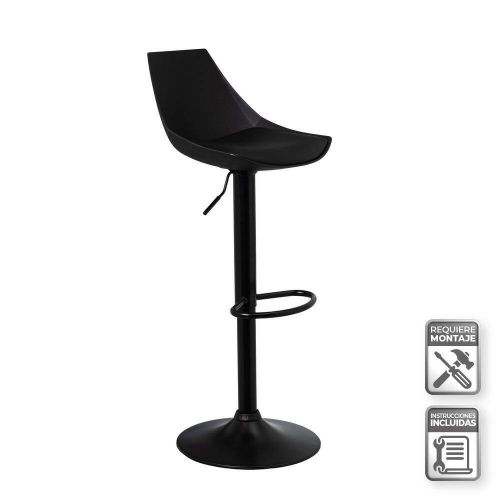 Banco Alto Ajustável de Metal Preto 805401