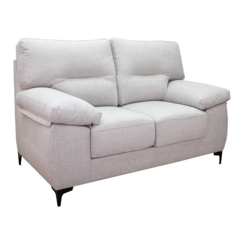 Sofá 2 Lugares OCAÑA em Tecido com Pernas Pretas