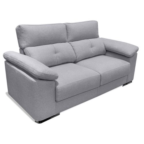 Sofá de 3 lugares 200 cm MARÍA com encosto reclinável e assento deslizante