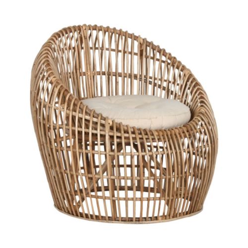 Poltrona de Bambu-Rattan cor Natural MB-212473